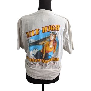 Harley Davidson 2003 High Mile Denver Colorado Vintage T-Shirt